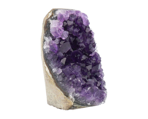 DEEP PURPLE PROJECT Amethyst Crystal Geode Spiritual Healing Rocks Cluster Quartz Stone (250 grams or less Amethyst Purple)