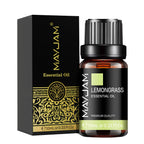 10ML Lavender Lemongrass Jasmine Vanilla Eucalyptus Rose Lemon Essential Oil for Humidifier Diffuser Candle Making