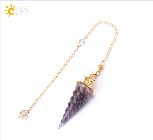 Chakra Healing Crystal Pendulum for Dowsing