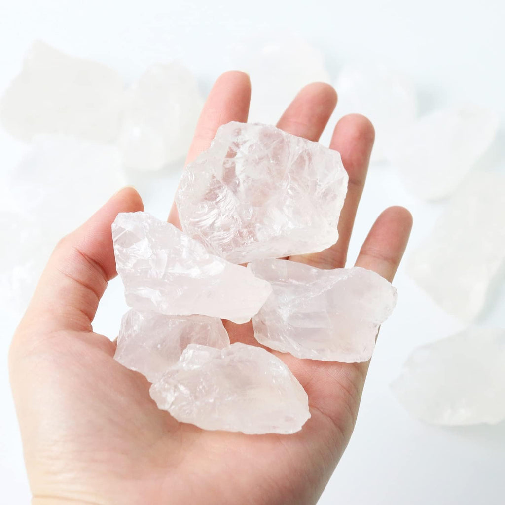 Clear Quartz Crystal Bulk Raw White Quartz Crystal Stones for Reiki and Energy Healing Crystals
