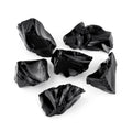 0.55 lb Natural Raw Stones Rough Stones Crystal 1.25-2.0" Healing Crystals for DIY Tumbling Wire Wrapping Meditation Decoration Fountain Rocks (Black Obsidian)