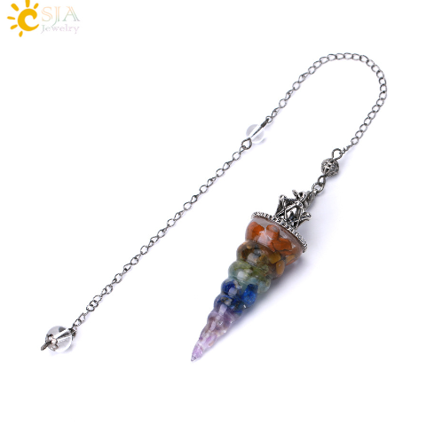 Chakra Healing Crystal Pendulum for Dowsing