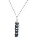 Hemetite Crystal Pendant Necklace Healing Authentic Stone with Chain Real Gemstone Chakra Healing Charm